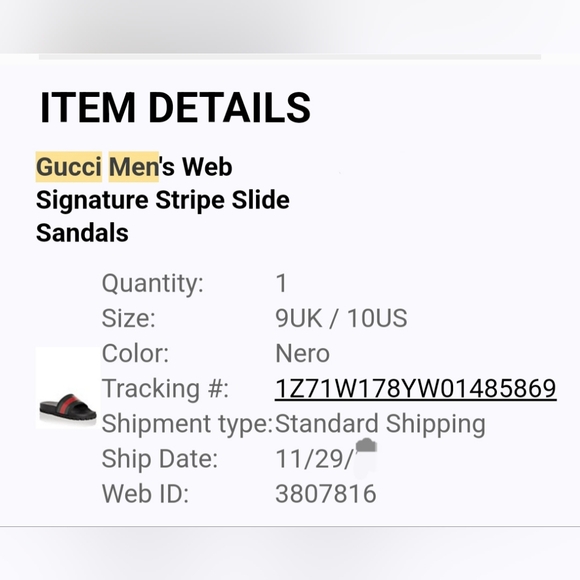 Mens Gucci Slides - Picture 6 of 6